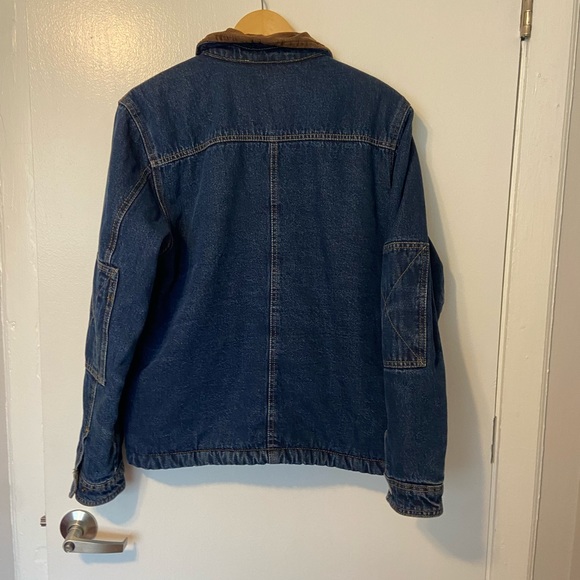 Vintage Wrangler Corduroy Neck Denim Coat Mens Pockets Sherpa Lined
Size Small - Picture 9 of 9